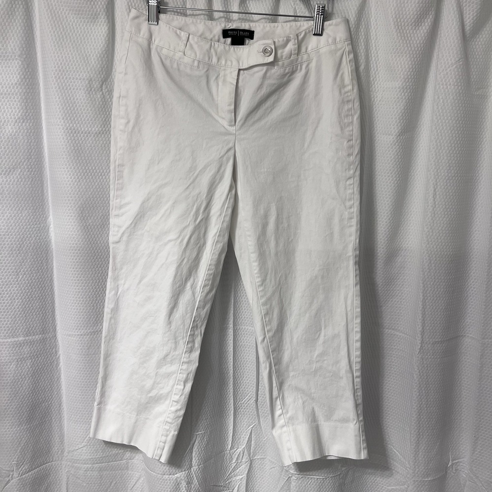 White House Black Market The Slim Crop Pants Size 4 Vacation‎ Coastal Old Money